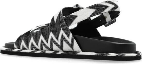 Missoni Sandalen met zigzag-patroon Zwart