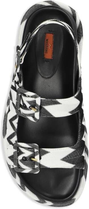 Missoni Sandalen met zigzag-patroon Zwart