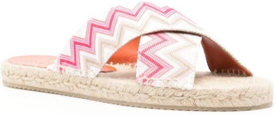 Missoni Espadrilles met zigzagprint Roze