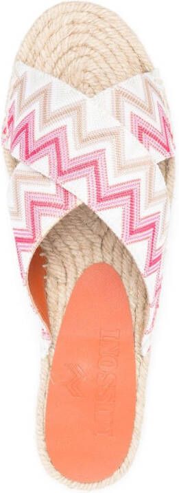 Missoni Espadrilles met zigzagprint Roze