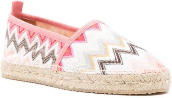 Missoni Espadrilles met zigzag patroon Wit