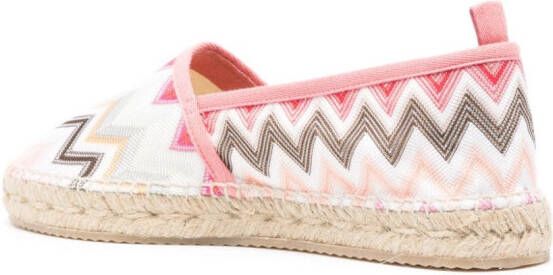 Missoni Espadrilles met zigzag patroon Wit