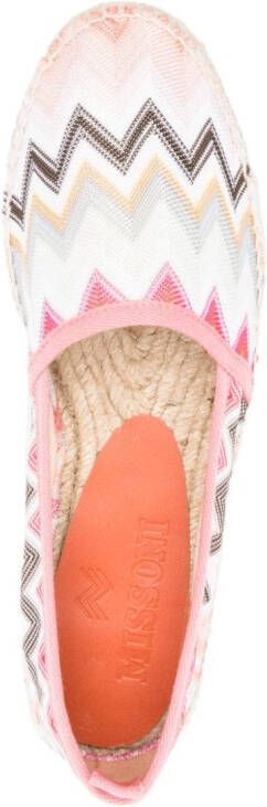 Missoni Espadrilles met zigzag patroon Wit