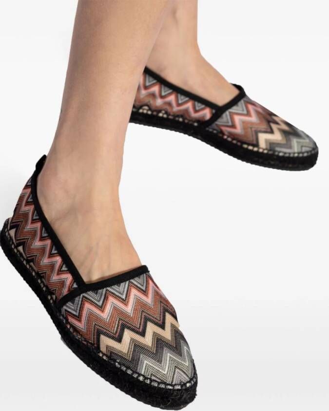 Missoni Espadrilles met zigzag patroon Zwart