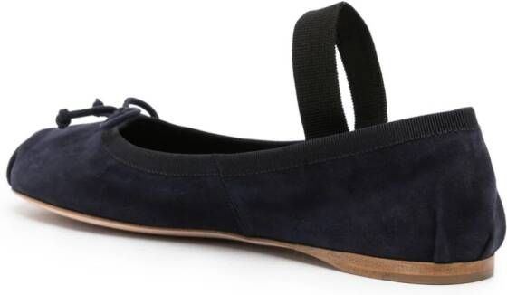 Miu Ballerina's met strikdetail Blauw