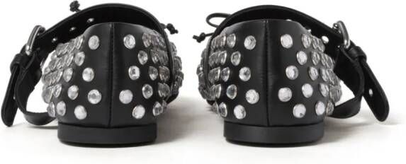 Miu Ballerina's met studs Zwart