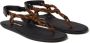 Miu Leren sandalen Bruin - Thumbnail 2