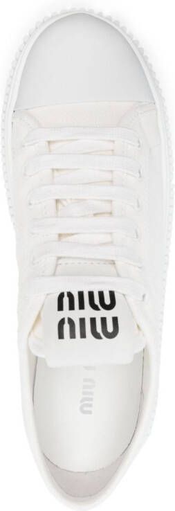 Miu Denim sneakers Wit