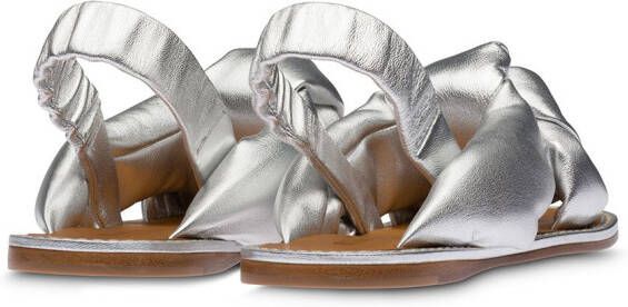 Miu Geknoopte sandalen Zilver