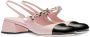 Miu Leren slingback pumps Roze - Thumbnail 2