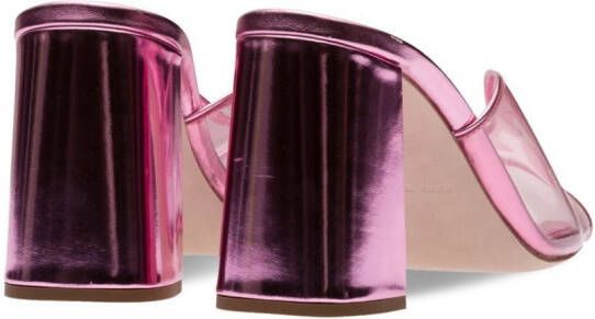 Miu Leren muiltjes Roze