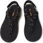 Miu Leren sandalen Zwart - Thumbnail 4