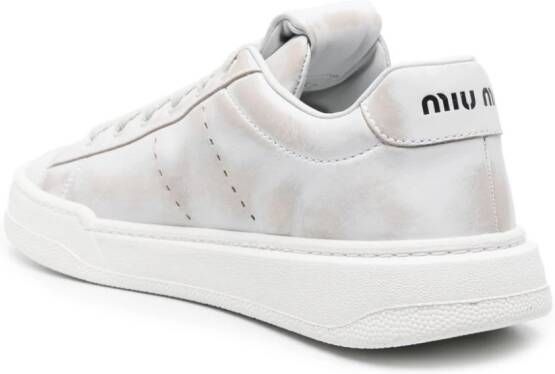 Miu Leren sneakers Wit