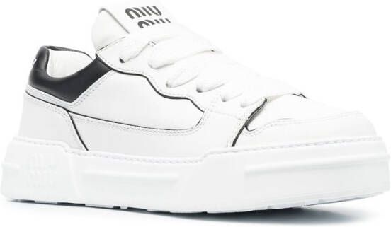 Miu Sneakers met vlakken Wit