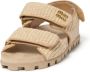 Miu Sandalen met dubbele bandjes Beige - Thumbnail 4