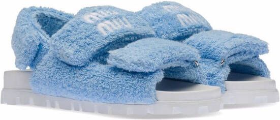 Miu Sandalen met klittenband Blauw