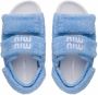 Miu Sandalen met klittenband Blauw - Thumbnail 4