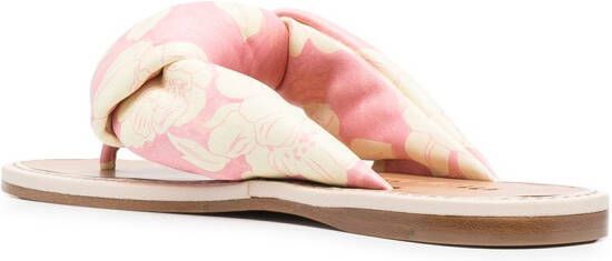 Miu Sandalen met roosprint Roze