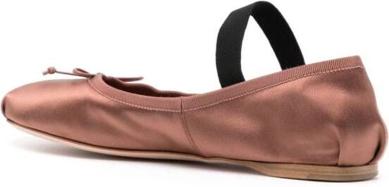 Miu satin ballerina shoes Bruin