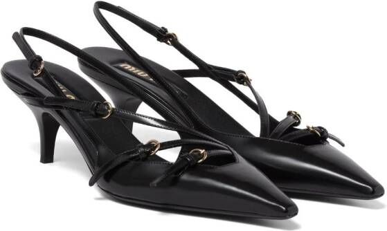 Miu Slingblack pumps Zwart