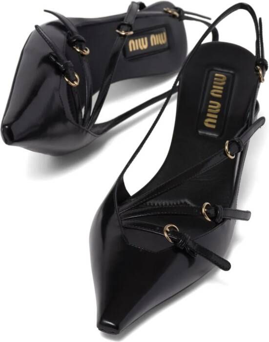 Miu Slingblack pumps Zwart