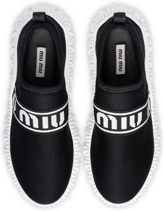 Miu Slip-on sneakers Zwart