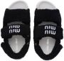 Miu Terry sandalen met klittenband Zwart - Thumbnail 4