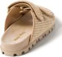 Miu Sandalen met klittenband Beige - Thumbnail 3