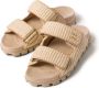 Miu Sandalen met klittenband Beige - Thumbnail 4