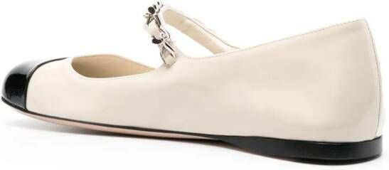 Miu Veterschoenen met schakelketting Beige