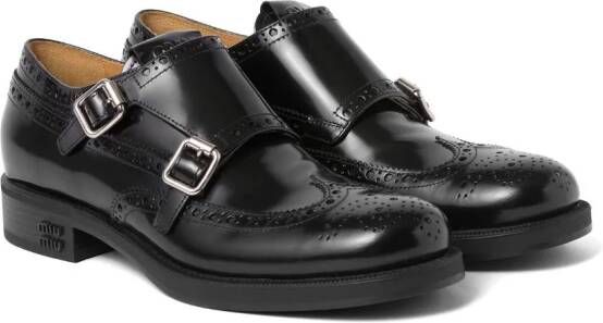 Miu x Church's Burwood leren brogues Zwart