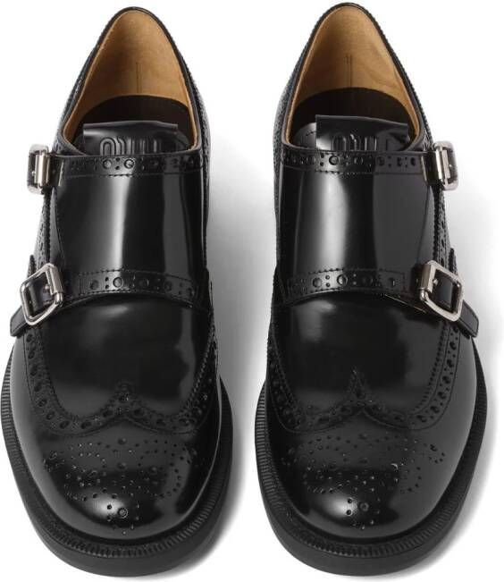 Miu x Church's Burwood leren brogues Zwart