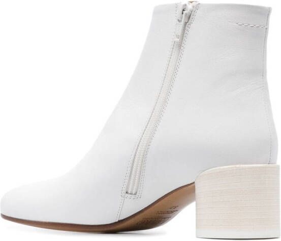 MM6 Maison Margiela Anatomic 45mm enkellaarzen Wit