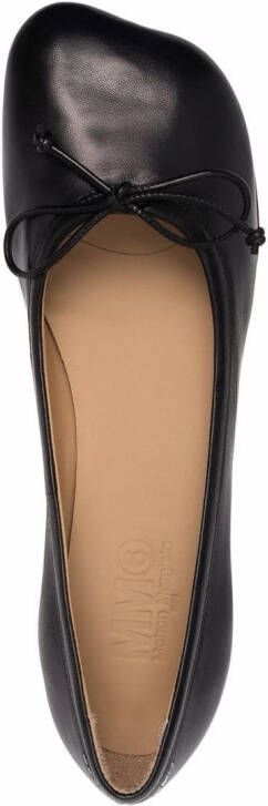MM6 Maison Margiela Tabi ballerina's Zwart