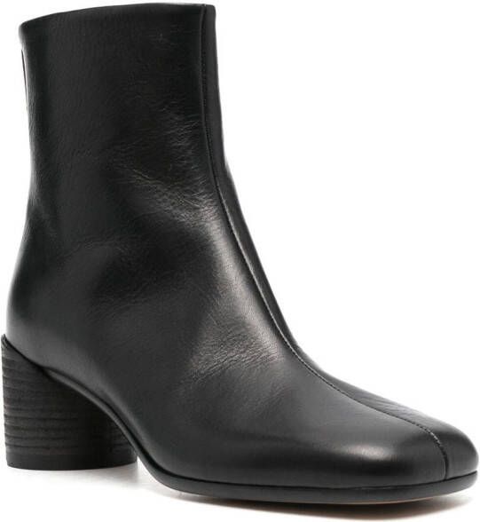 MM6 Maison Margiela Enkellaarzen met vierkante neus Zwart