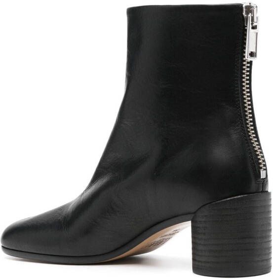 MM6 Maison Margiela Enkellaarzen met vierkante neus Zwart