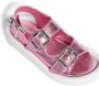 MM6 Maison Margiela Kids Leren sandalen met gesp Roze - Thumbnail 4