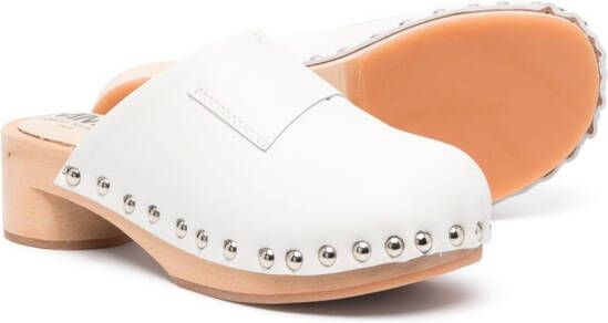 MM6 Maison Margiela Kids Klompen met studs Beige