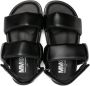 MM6 Maison Margiela Kids Leren sandalen met gewatteerde bandjes Zwart - Thumbnail 3