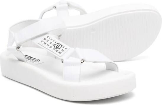 MM6 Maison Margiela Kids Sandalen met plateauzool Wit