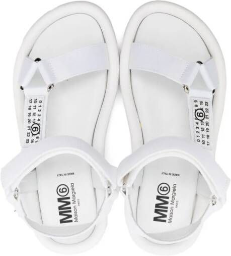 MM6 Maison Margiela Kids Sandalen met plateauzool Wit