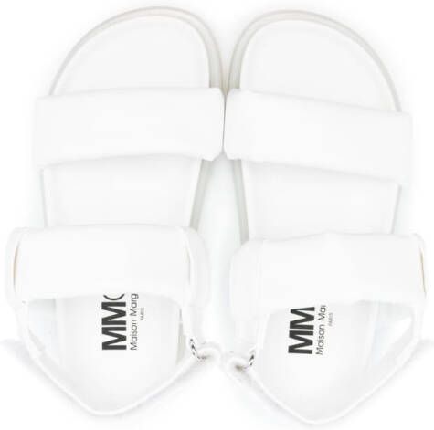 MM6 Maison Margiela Kids Sandalen met klittenband Wit