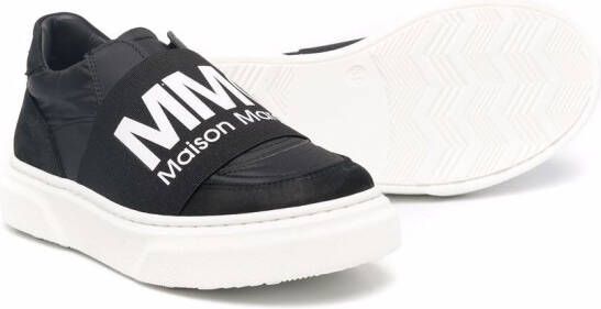 MM6 Maison Margiela Kids Sneakers met logoprint Zwart