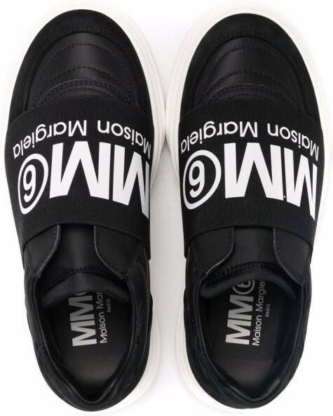 MM6 Maison Margiela Kids Sneakers met logoprint Zwart