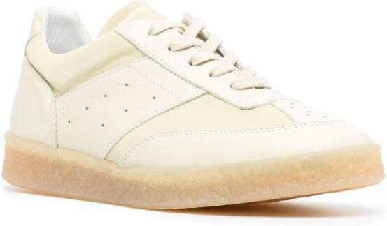 MM6 Maison Margiela Leren sneakers Beige