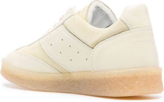 MM6 Maison Margiela Leren sneakers Beige