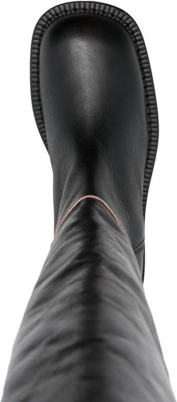 MM6 Maison Margiela Overknee laarzen Zwart