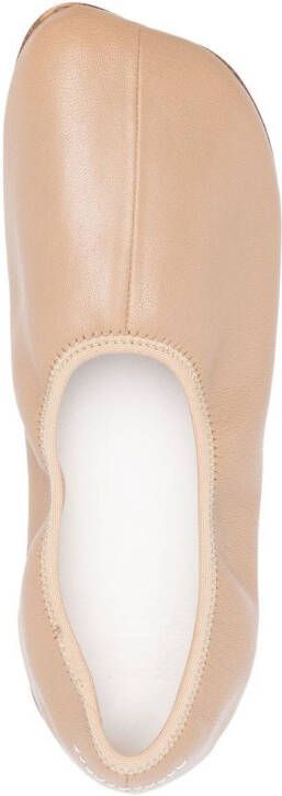 MM6 Maison Margiela Anatomic ballerina's Beige