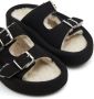 MM6 Maison Margiela Slippers met dubbele gesp Zwart - Thumbnail 5