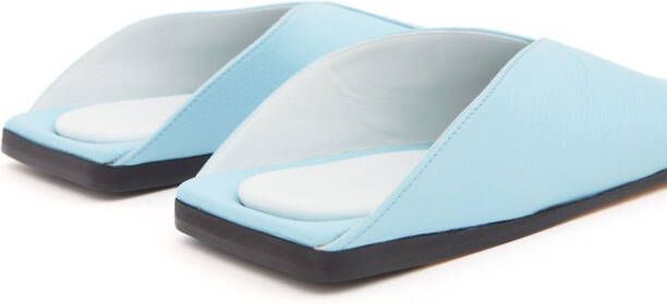 MM6 Maison Margiela Japanese leren slippers Blauw